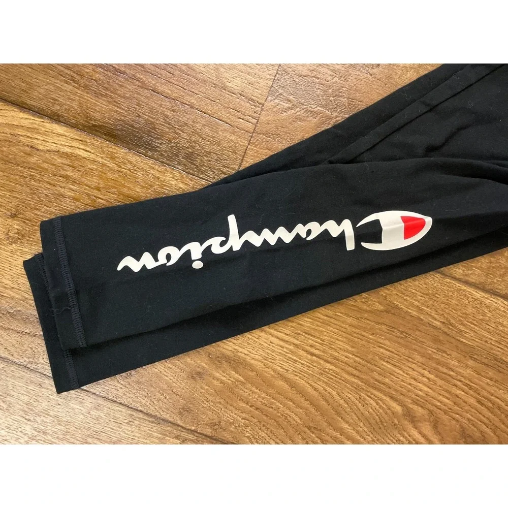Champion Girls XL 14 16 Athletic Pants Active Wear Legging Script Logo Black New